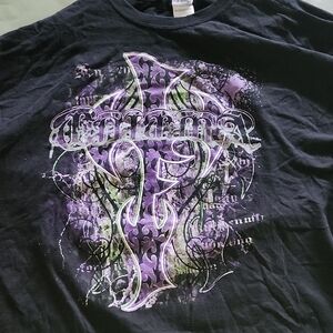 JEFF HARDY TNA ENIGMA Graphic Men's T-Shirt with Purple Accent